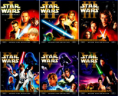 StarWars 1,3,4,5 & 6 + Bonus DVD
